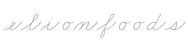 DmoZBCursiveDot  Free Fonts Download