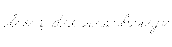 DmoZBCursiveDot  Free Fonts Download