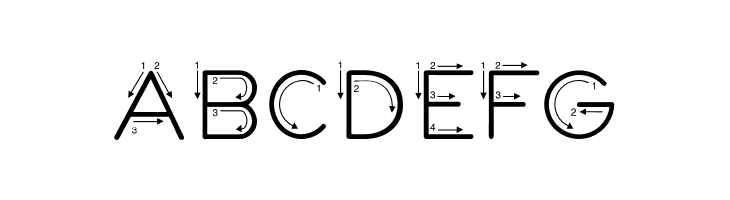 DmoZBPrintArrow  Free Fonts Download