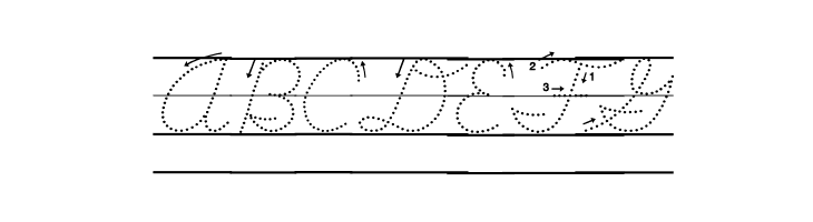 DmoDNCursiveArrowDotLine  Free Fonts Download