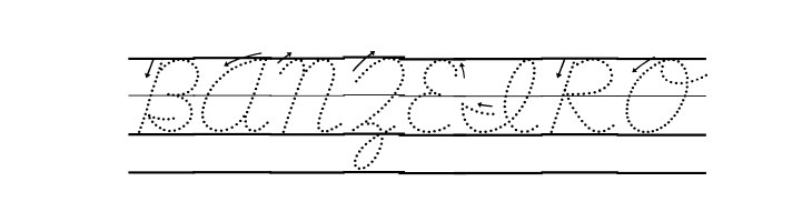 DmoDNCursiveArrowDotLine  Free Fonts Download