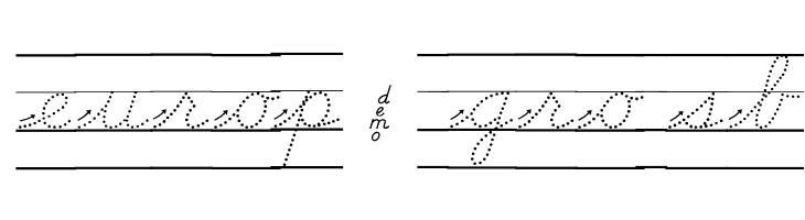 DmoDNCursiveArrowDotLine  Free Fonts Download