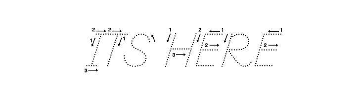 DmoDNPrintArrowDot  Free Fonts Download