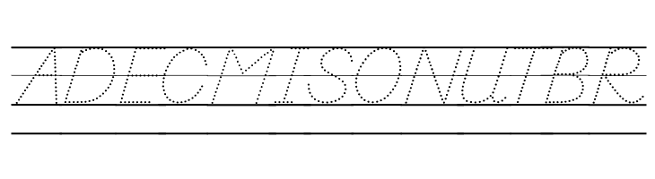 DmoDNPrintDotLine  Free Fonts Download