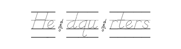 DmoDNPrintDotLine  Free Fonts Download