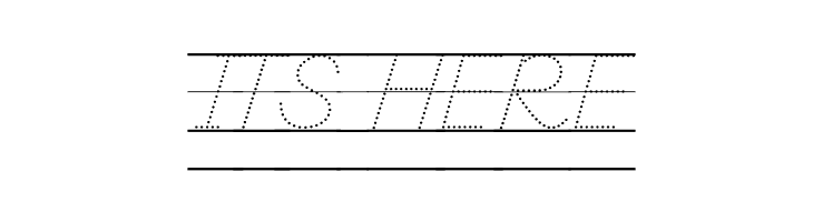 DmoDNPrintDotLine  Free Fonts Download