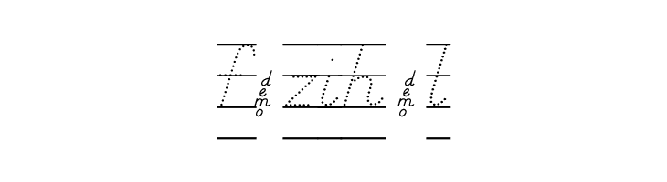 DmoDNPrintDotLine  Free Fonts Download