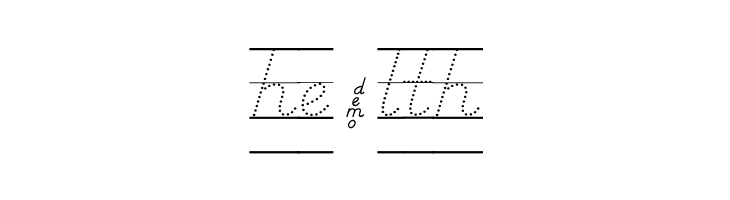 DmoDNPrintDotLine  Free Fonts Download