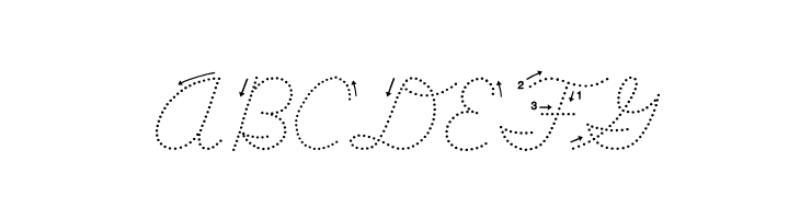 DmoDNCursiveArrowDot  Free Fonts Download