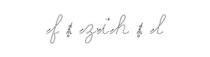 DmoDNCursiveArrowDot  Free Fonts Download