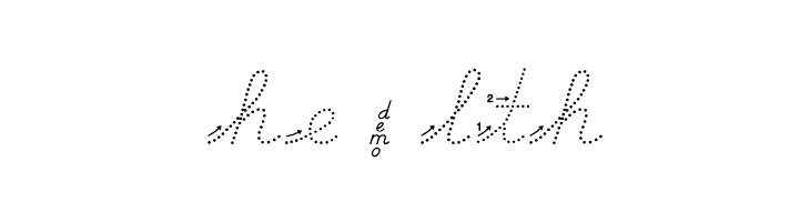 DmoDNCursiveArrowDot  Free Fonts Download
