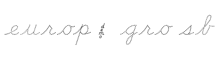DmoDNCursiveDot  Free Fonts Download