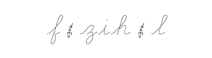 DmoDNCursiveDot  Free Fonts Download