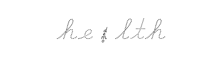 DmoDNCursiveDot  Free Fonts Download