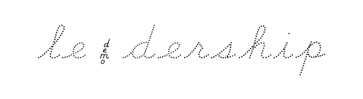 DmoDNCursiveDot  Free Fonts Download