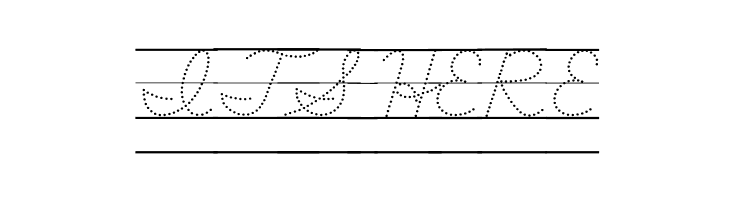 DmoDNCursiveDotLine  Free Fonts Download