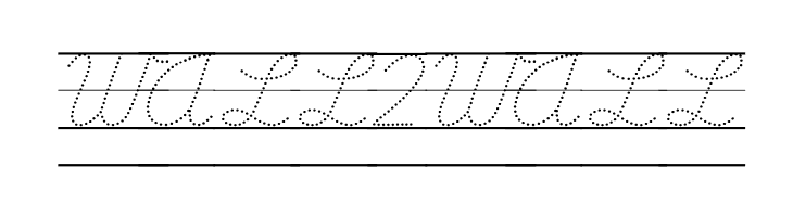 DmoDNCursiveDotLine  Free Fonts Download