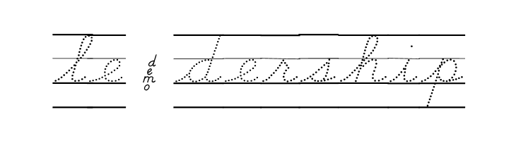 DmoDNCursiveDotLine  Free Fonts Download