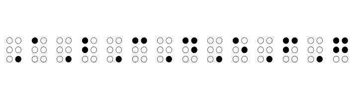 Braille Outline  Free Fonts Download