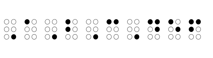 Braille Outline  Free Fonts Download