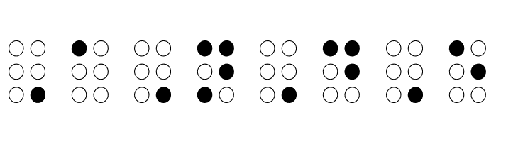 Braille Outline  Free Fonts Download