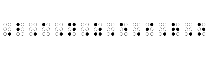 Braille Outline  Free Fonts Download