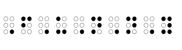 Braille Outline  Free Fonts Download