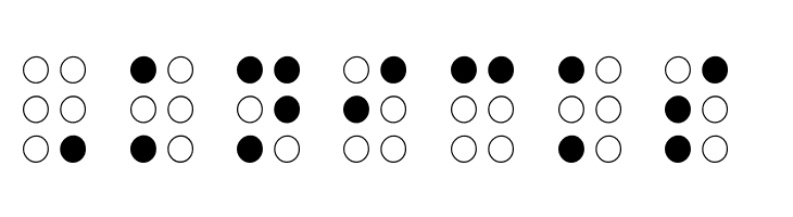 Braille Outline  Free Fonts Download