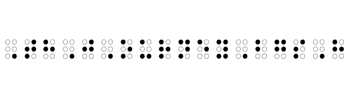 Braille Outline  Free Fonts Download