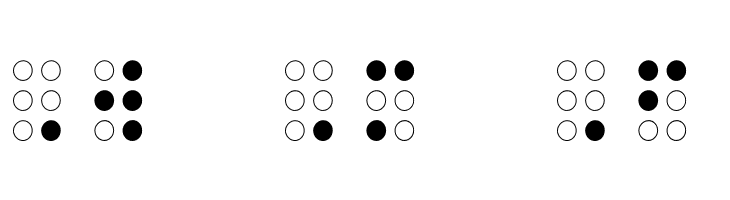 Braille Outline  Free Fonts Download