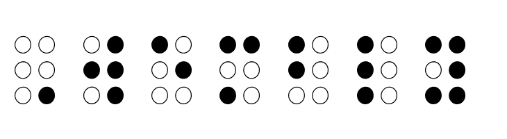 Braille Outline  Free Fonts Download