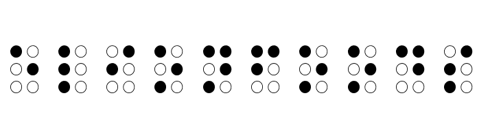Braille Outline  Free Fonts Download