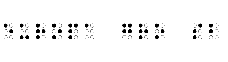 Braille Outline  Free Fonts Download
