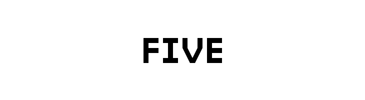 FIVE journey Regular Font