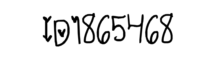 1cara hearts  Free Fonts Download