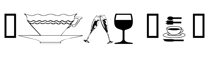 wmdinnerware1  Free Fonts Download