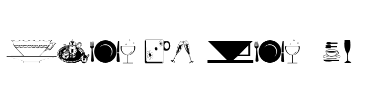 wmdinnerware1  Free Fonts Download