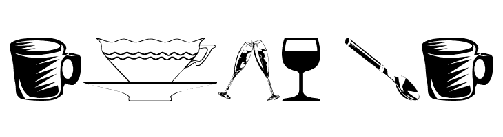 wmdinnerware1  Free Fonts Download