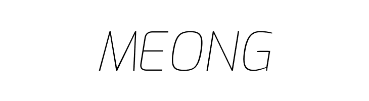 Exo Thin Italic  Free Fonts Download