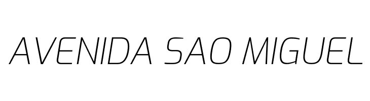 Exo ExtraLight Italic  Free Fonts Download