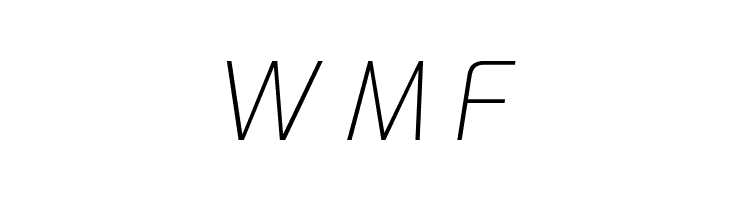 Exo ExtraLight Italic  Free Fonts Download