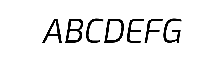 Exo Italic  Free Fonts Download