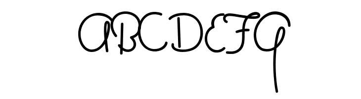 ABCDEFG MasanaScript-1Propia Font