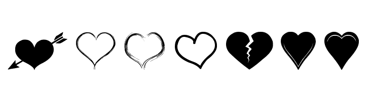 Sexy Love Hearts 2  Free Fonts Download