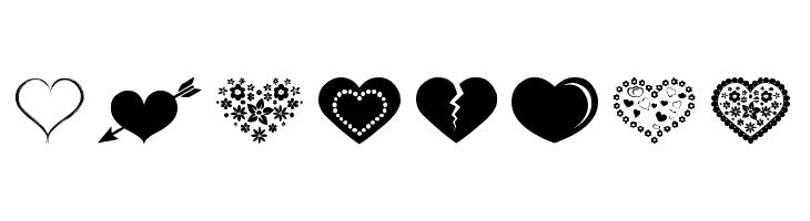 Sexy Love Hearts 2  Free Fonts Download