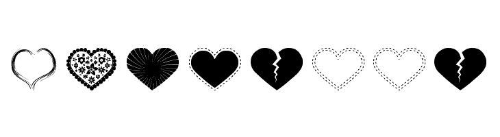 Sexy Love Hearts 2  Free Fonts Download