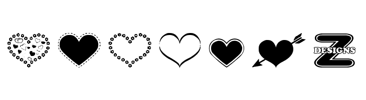 Sexy Love Hearts 2  Free Fonts Download