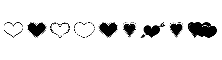Sexy Love Hearts 2  Free Fonts Download