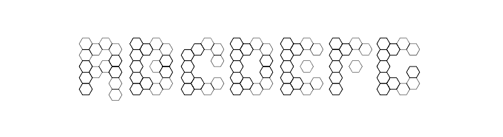 U Honeycombed  Free Fonts Download