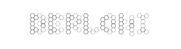 U Honeycombed  Free Fonts Download